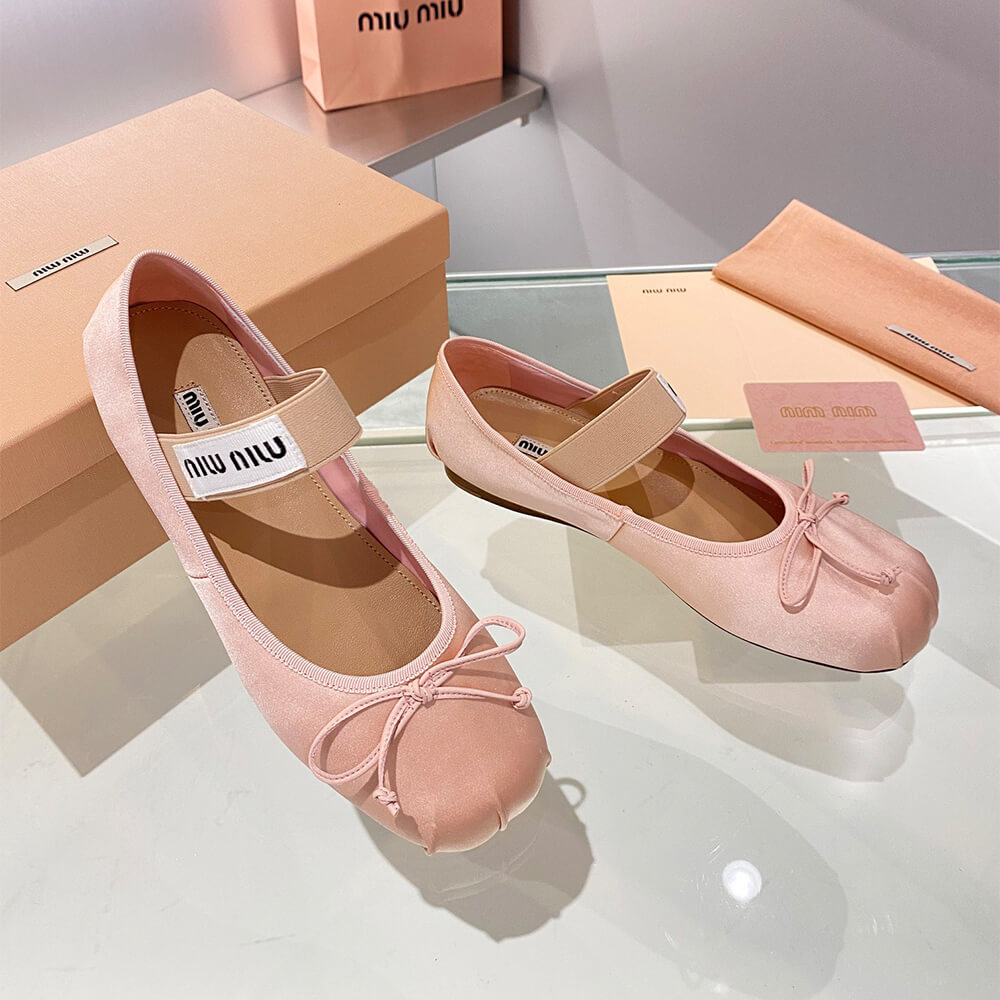 MiuMiu Satin ballerinas Shoes - Replica Luxury Bags™
