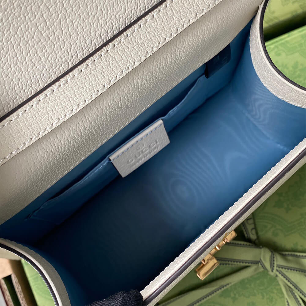 Gucci GG Sylvie Bee Star Mini Leather Bag - Replica Luxury Bags™