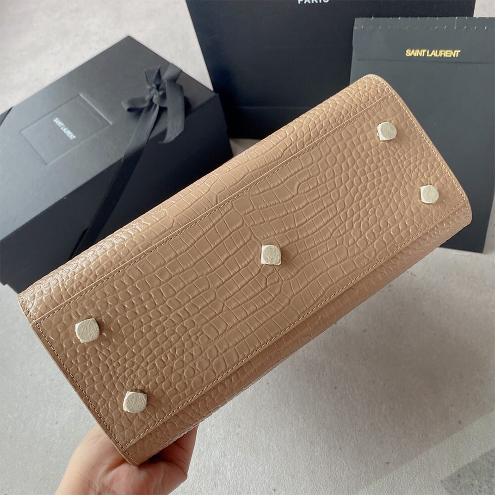 YSL Sac De Jour Baby Bag In Crocodile-Embossed - Replica Luxury Bags™