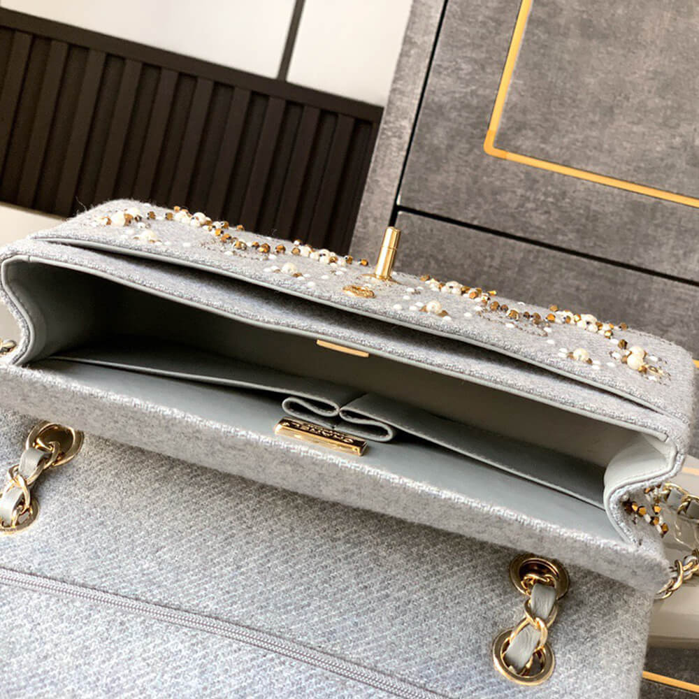 Chanel Pearl Classic Double Flap Handbag - Replica Luxury Bags™