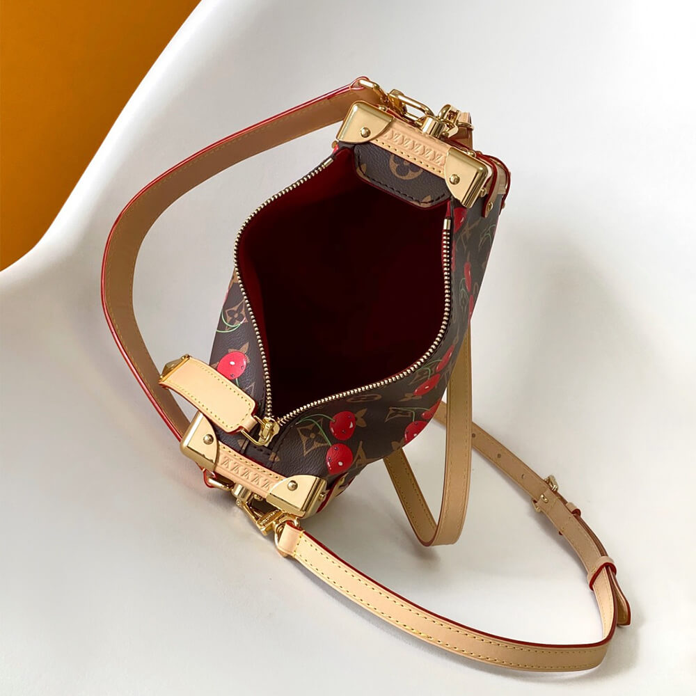 LV x TM Side Trunk MM Canvas Monogram and Cherry Bag - Replica Luxury Bags™