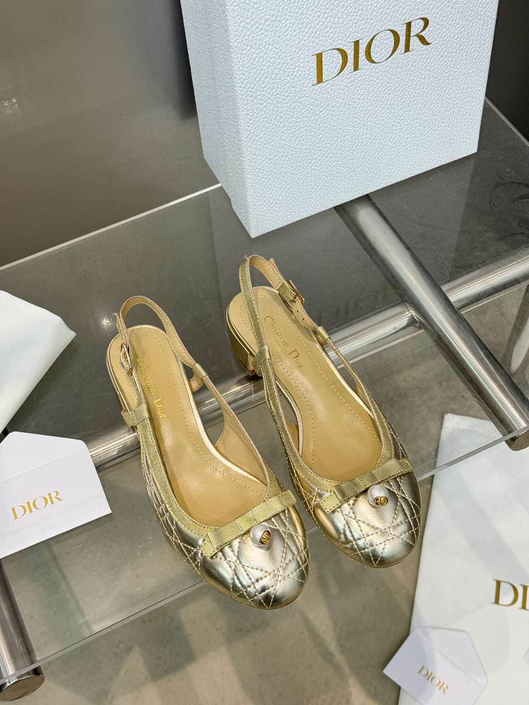 Dior Ballet Slingback Pump Shoes - Replica Luxury Bags™
