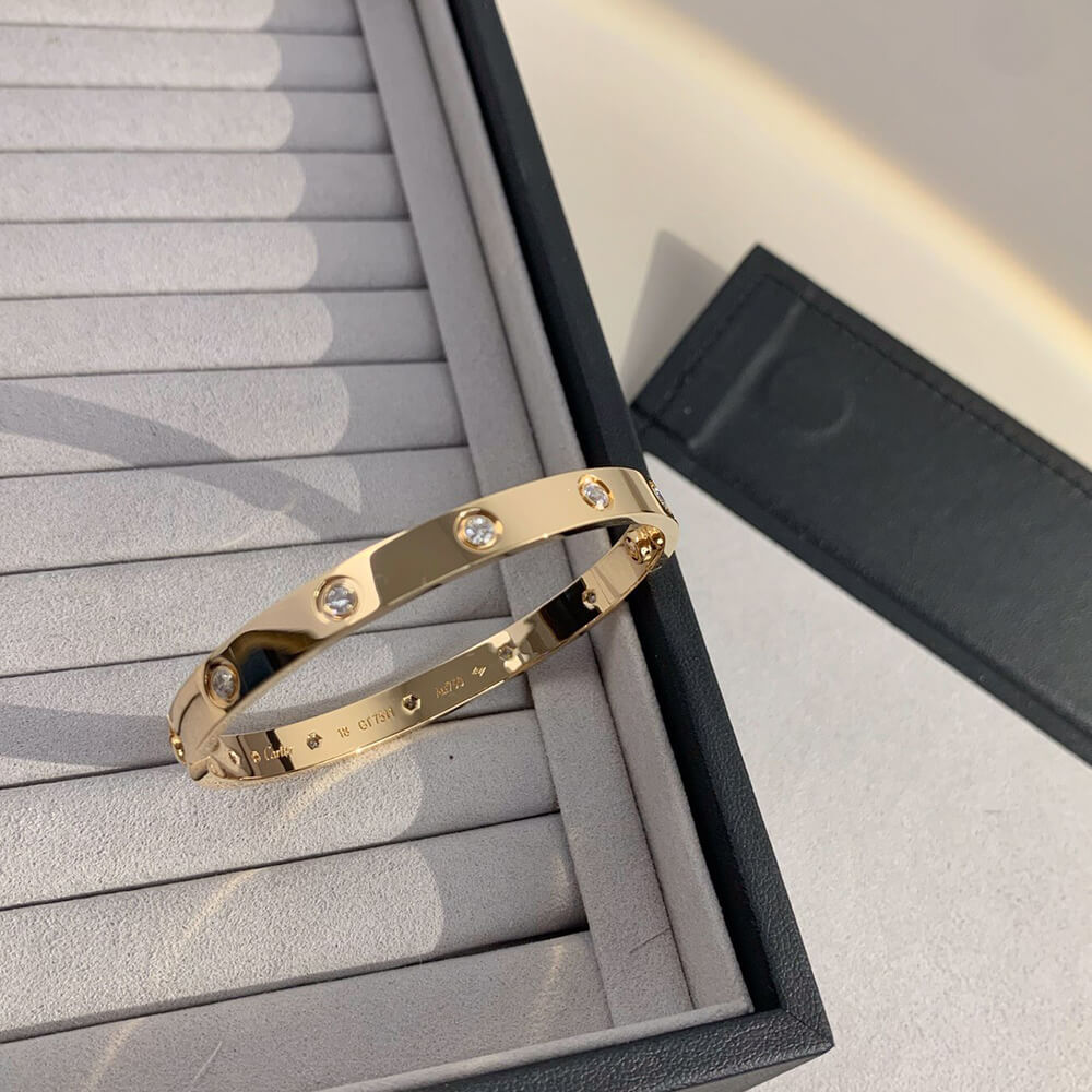 Cartier Love Bracelet Gold White - Replica Luxury Bags™