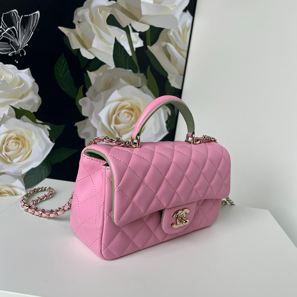 Chanel Mini Classic Handbag With Top Handle - Replica Luxury Bags™