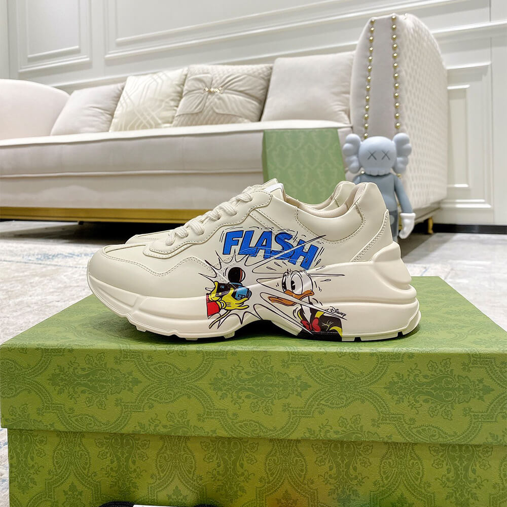 Disney x Gucci Rhyton  Donald Duck  Sneaker Shoes - Replica Luxury Bags™