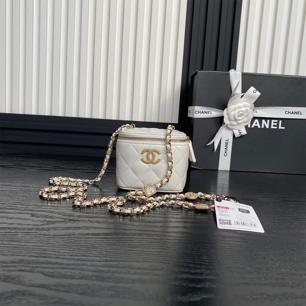 Chanel Small Vanity Bag with Chain - Replica Luxury Bags™
