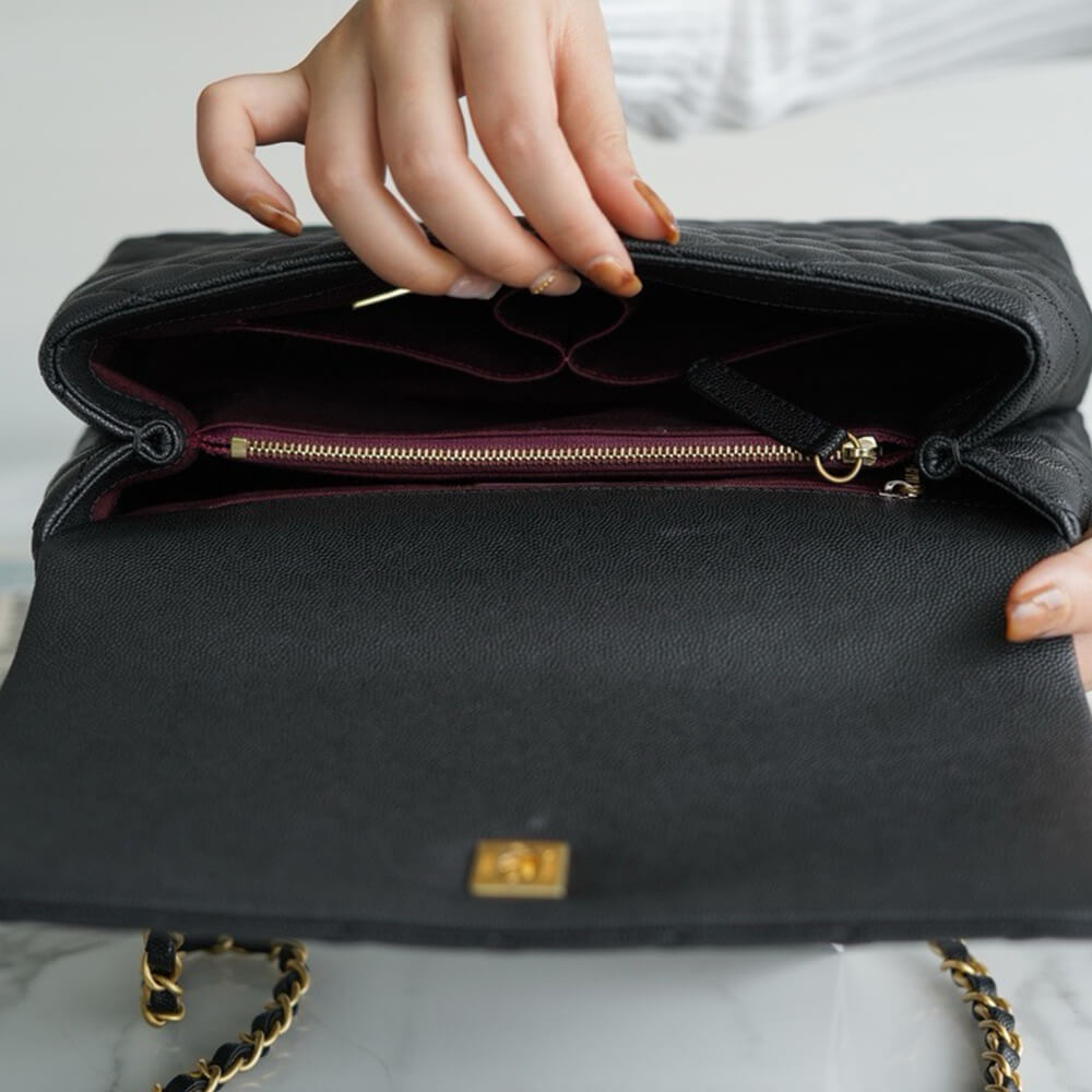 Chanel Large Flap Bag With Top Handle - Replica Luxury Bags™