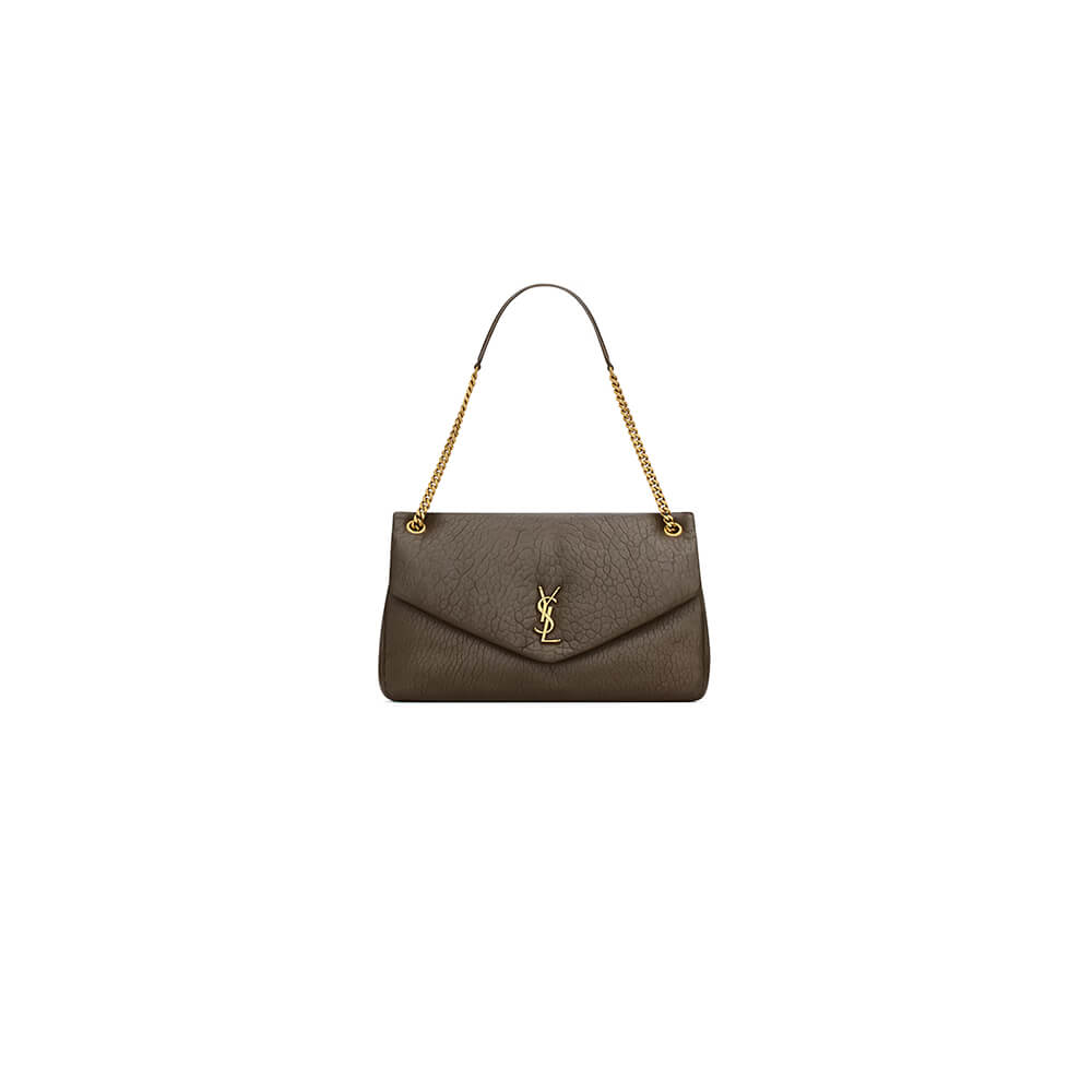 YSL Calypso Large Bag in Grained Lambskin - Replica Luxury Bags™