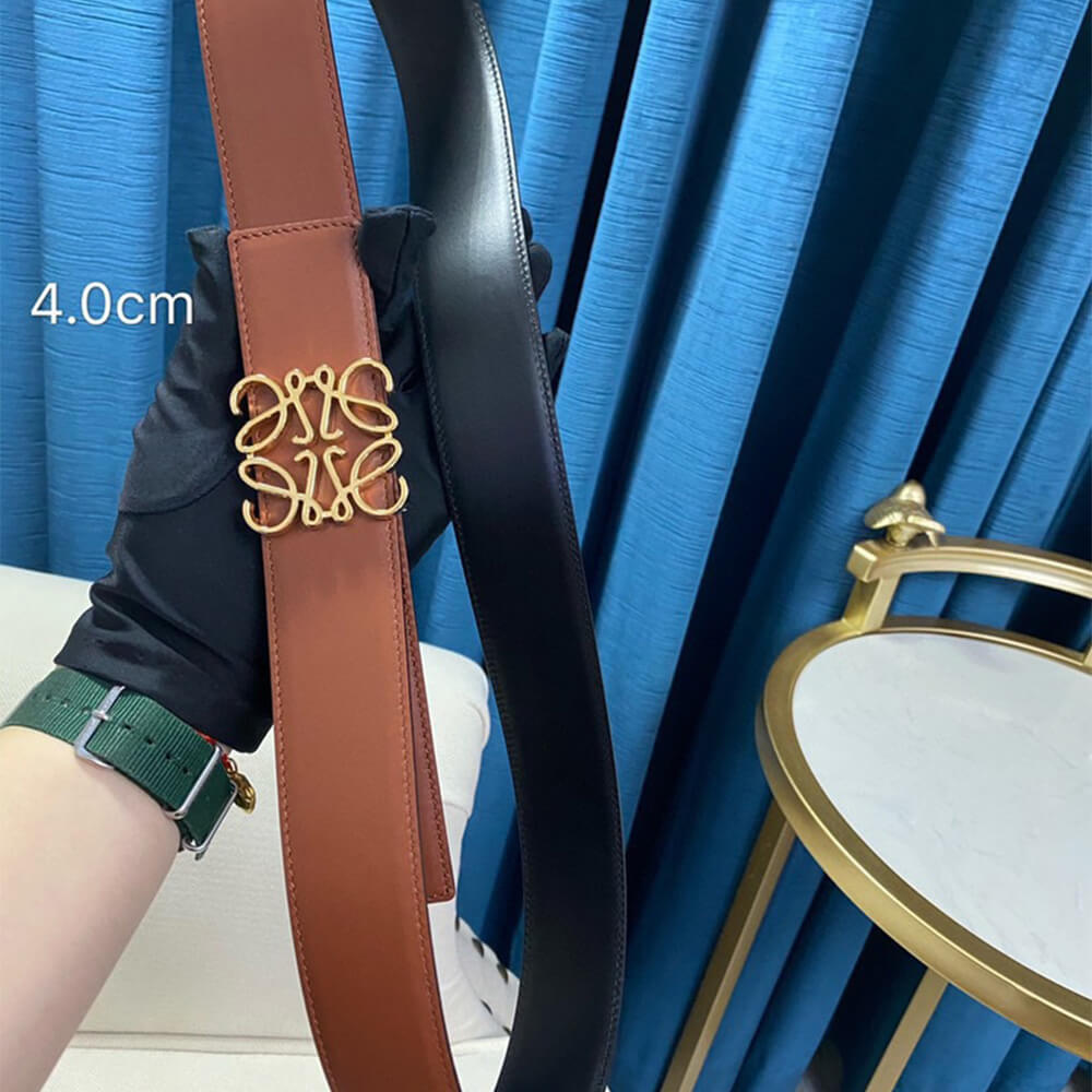 LOEWE Reversible Anagram belt 40mm - Replica Luxury Bags™