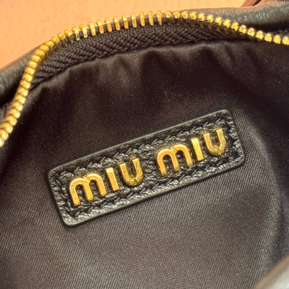 Miumiu Wander Matelassé Nappa Leather Hobo Mini Bag - Replica Luxury Bags™