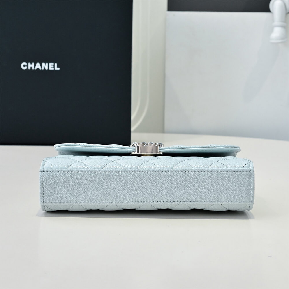 Chanel Flap Phone Holder Bag with Chain - Replica Luxury Bags™
