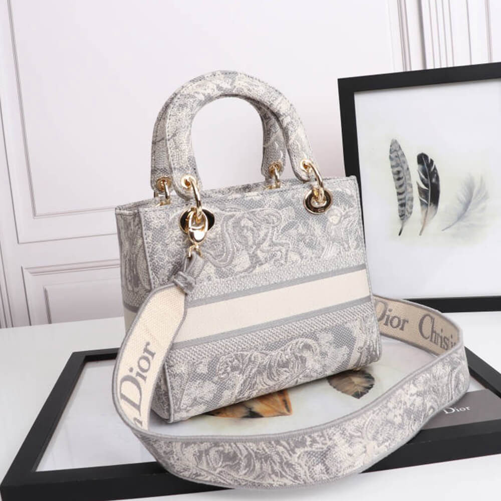 DIOR MEDIUM LADY D-LITE BAG - Replica Luxury Bags™