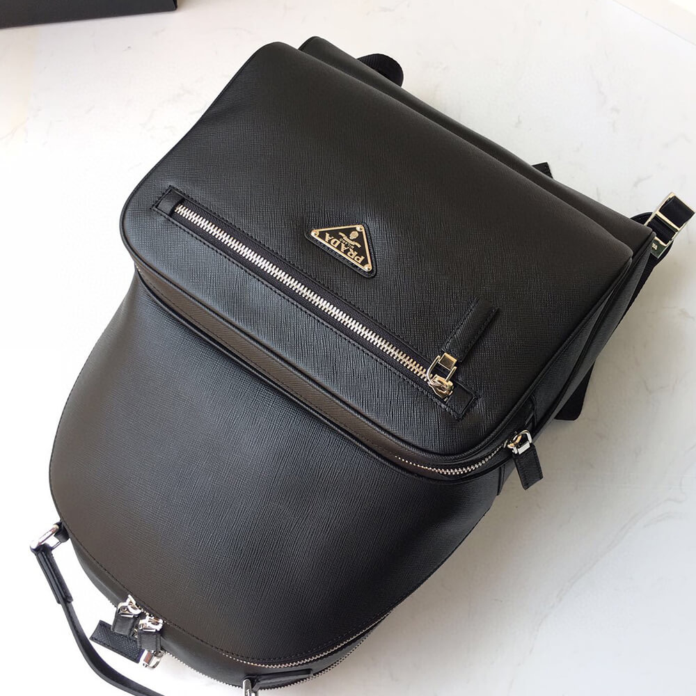 Prada Men Saffiano Leather Backpack Bag - Replica Luxury Bags™