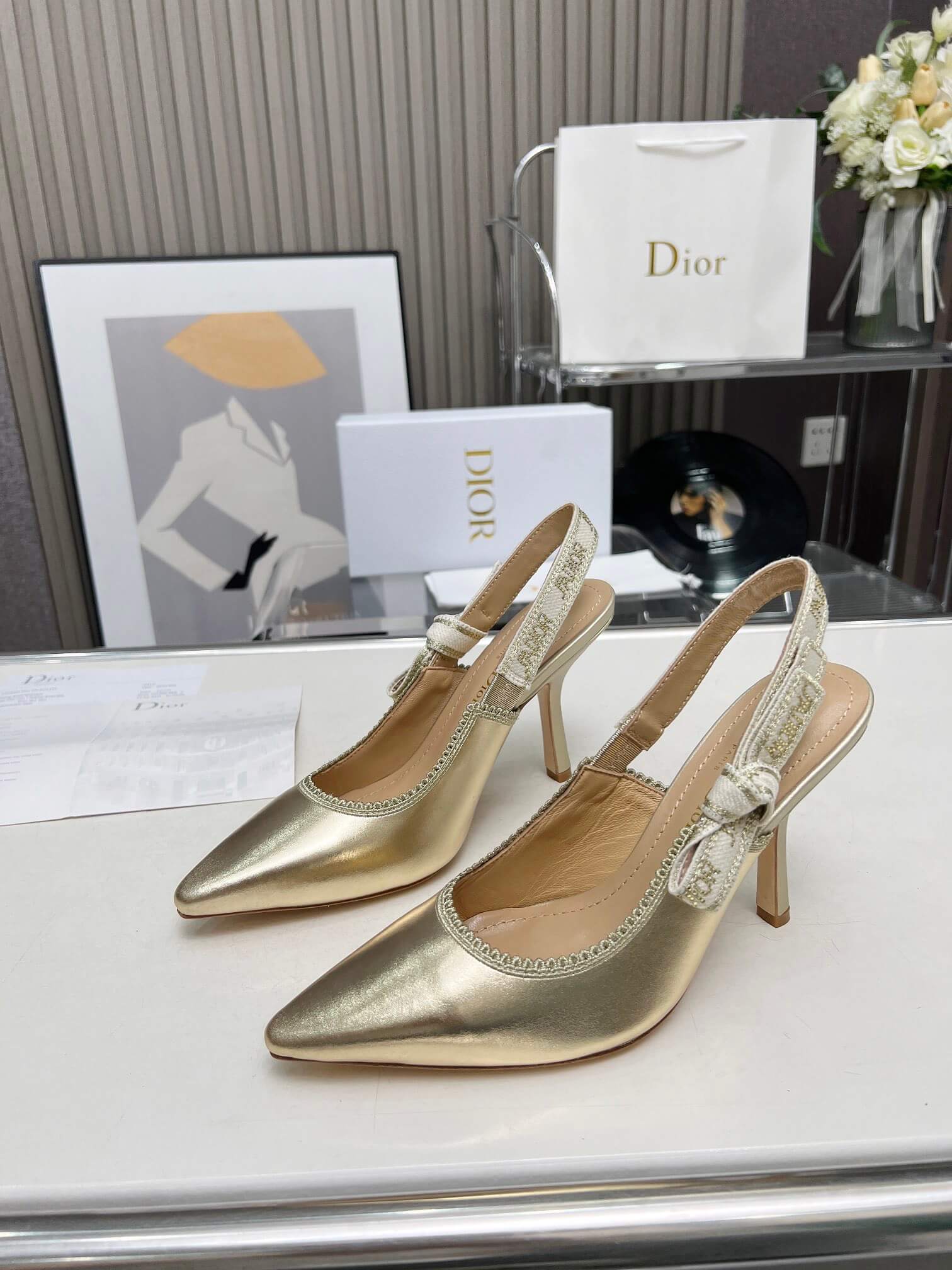 J Adior Slingback Pump Shoes - Replica Luxury Bags™