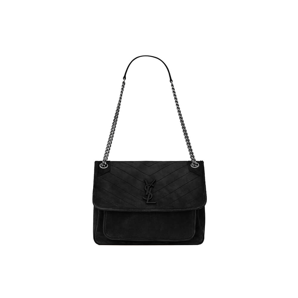 YSL Saint Laurent Niki Medium Bag in Suede - Replica Luxury Bags™