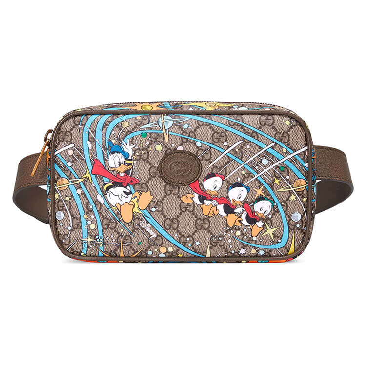 Disney x Gucci Donald Duck Print Belt Bag - Replica Luxury Bags™