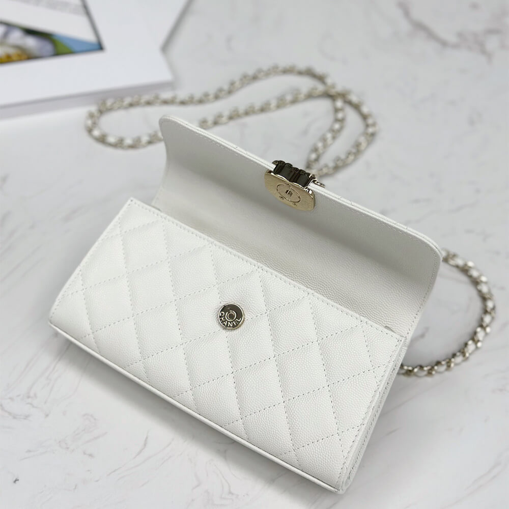 Chanel Flap Phone Holder with Chain Bag - Replica Luxury Bags™