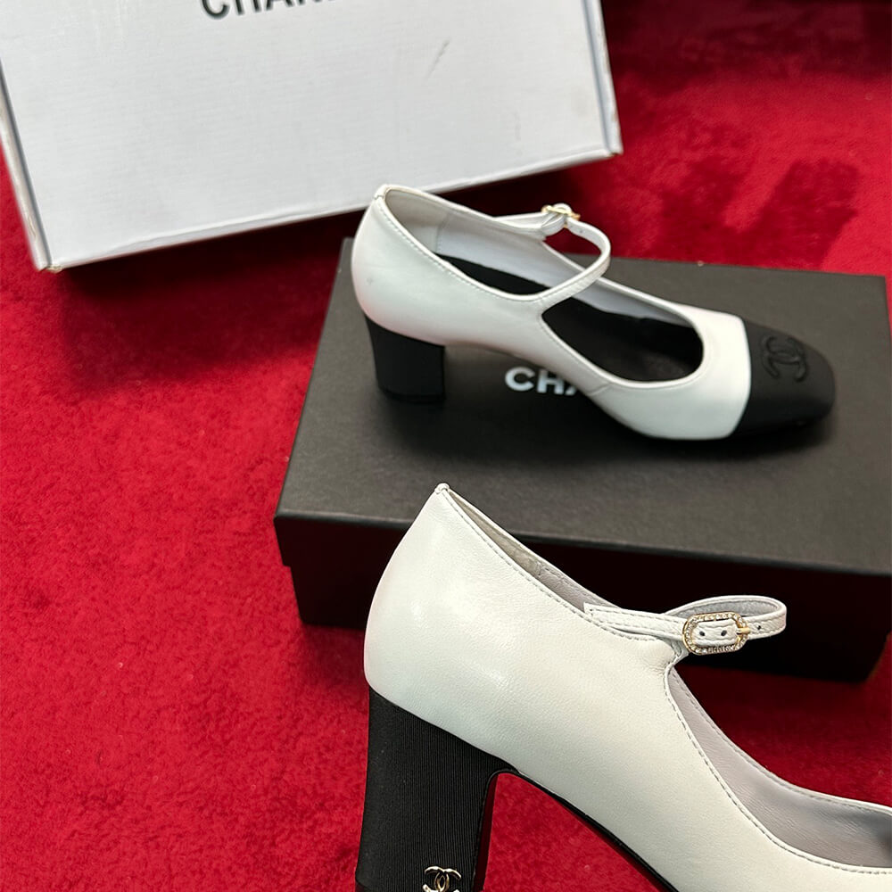 Chanel Mary Janes Heel Shoes - Replica Luxury Bags™