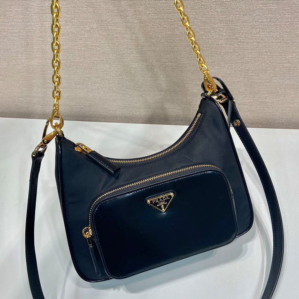 Prada Re-nylon And Brushed Leather Mini bag - Replica Luxury Bags™