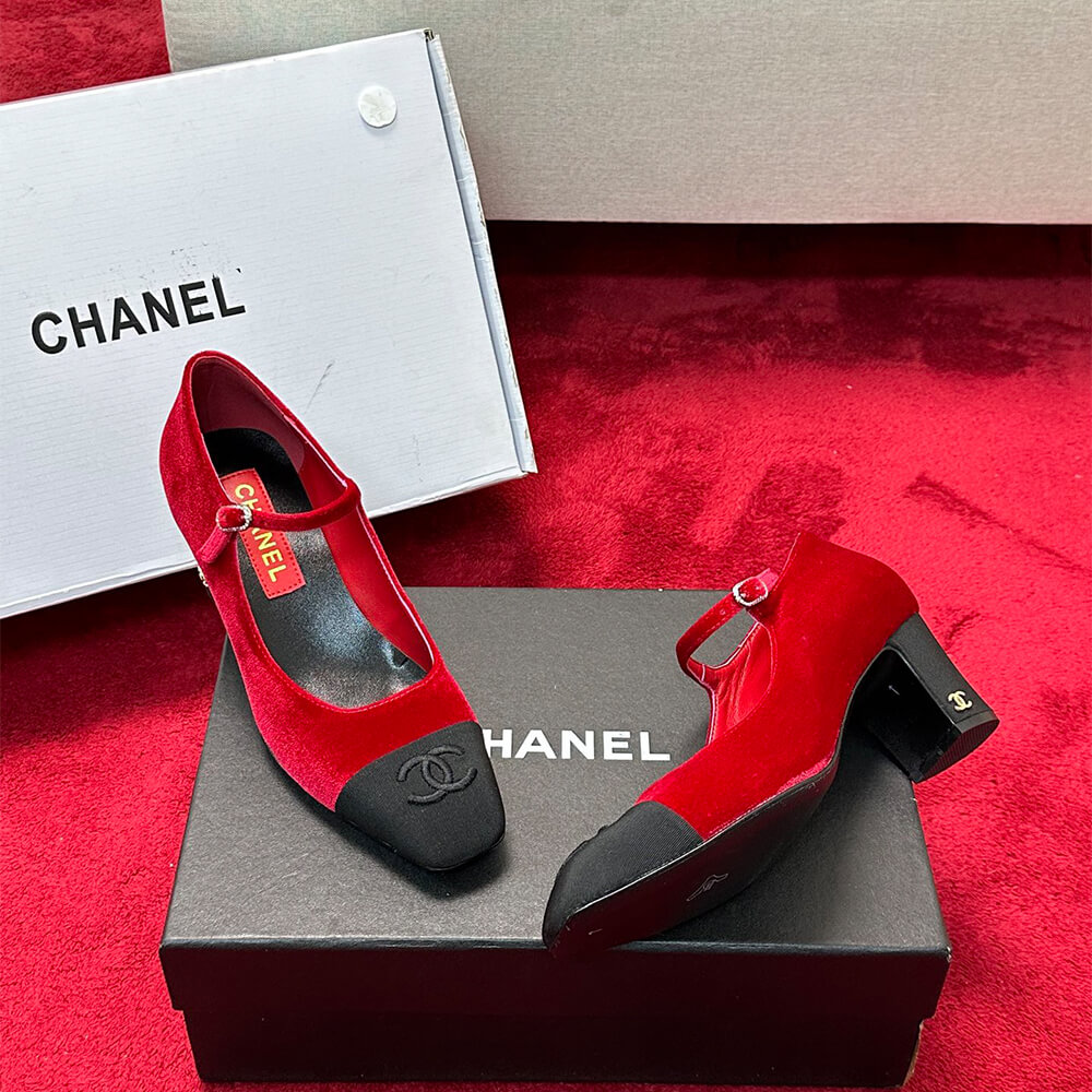 Chanel Mary Janes Heel Shoes - Replica Luxury Bags™