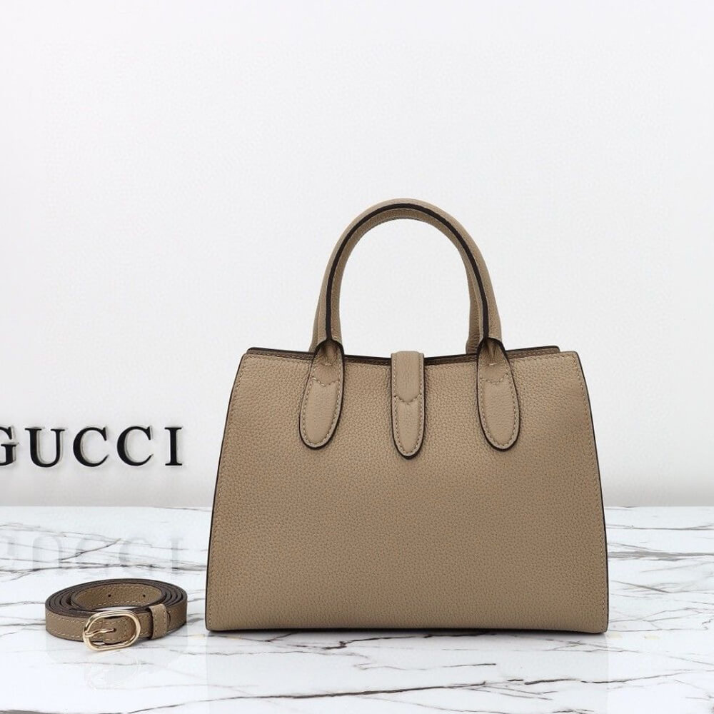 GUCCI SMALL TOTE BAG WITH HOOK CLOSURE - Replica Luxury Bags™