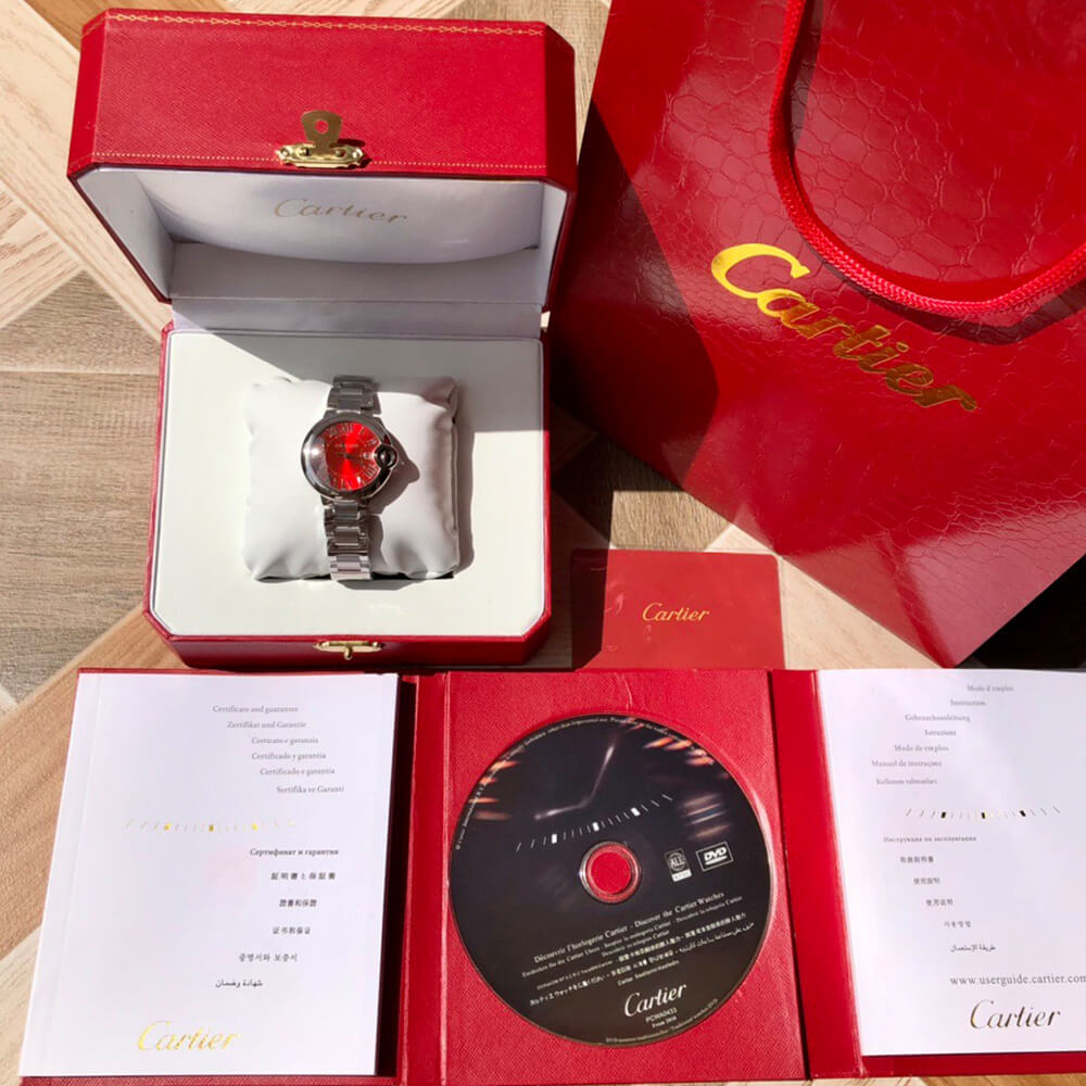 Cartier 33mm Ballon Bleu de Cartier watch - Replica Luxury Bags™