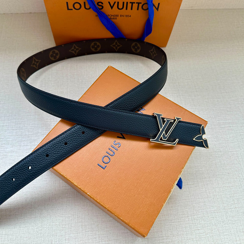Pretty LV Enamel 30mm Reversible Belt - Replica Luxury Bags™