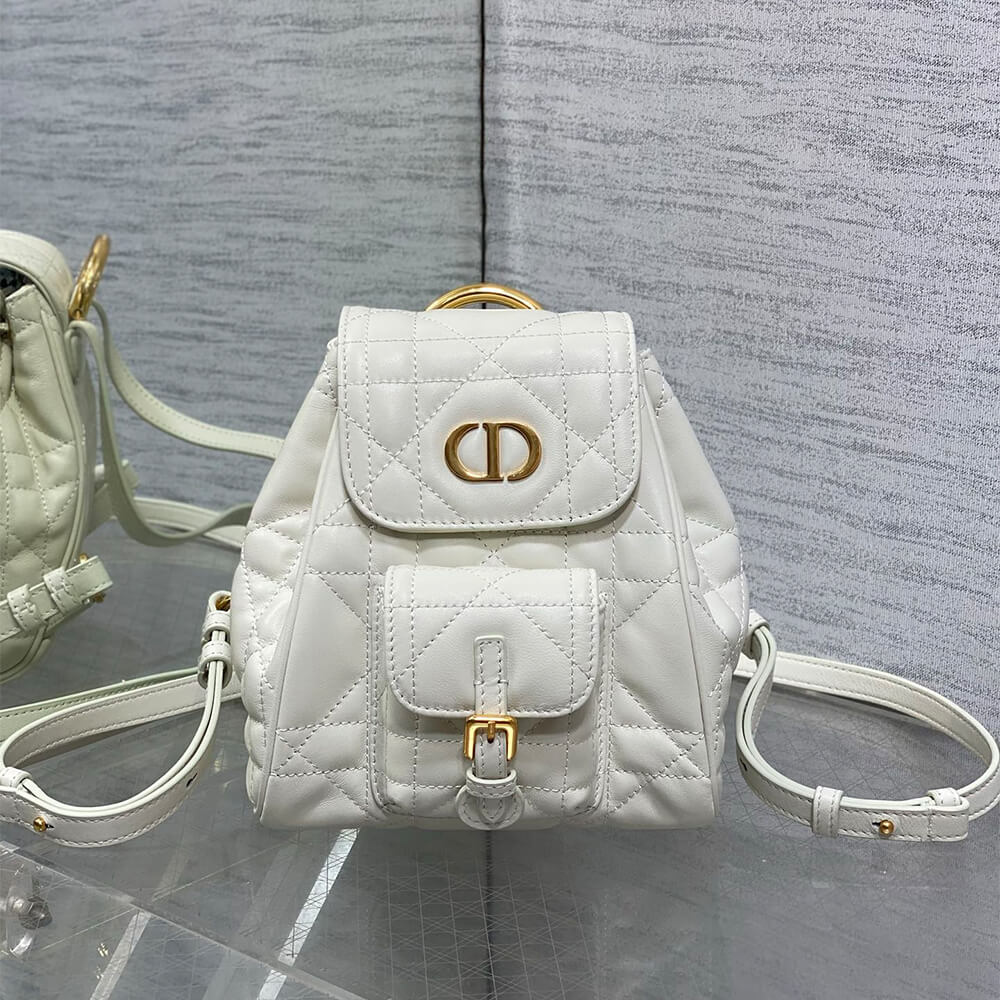 Small Dior Caro Backpack Bag - Replica Luxury Bags™