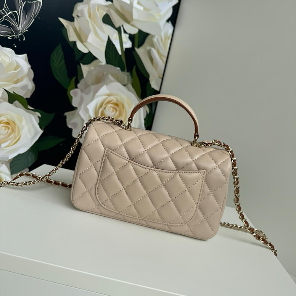 Chanel Mini Classic Handbag With Top Handle - Replica Luxury Bags™