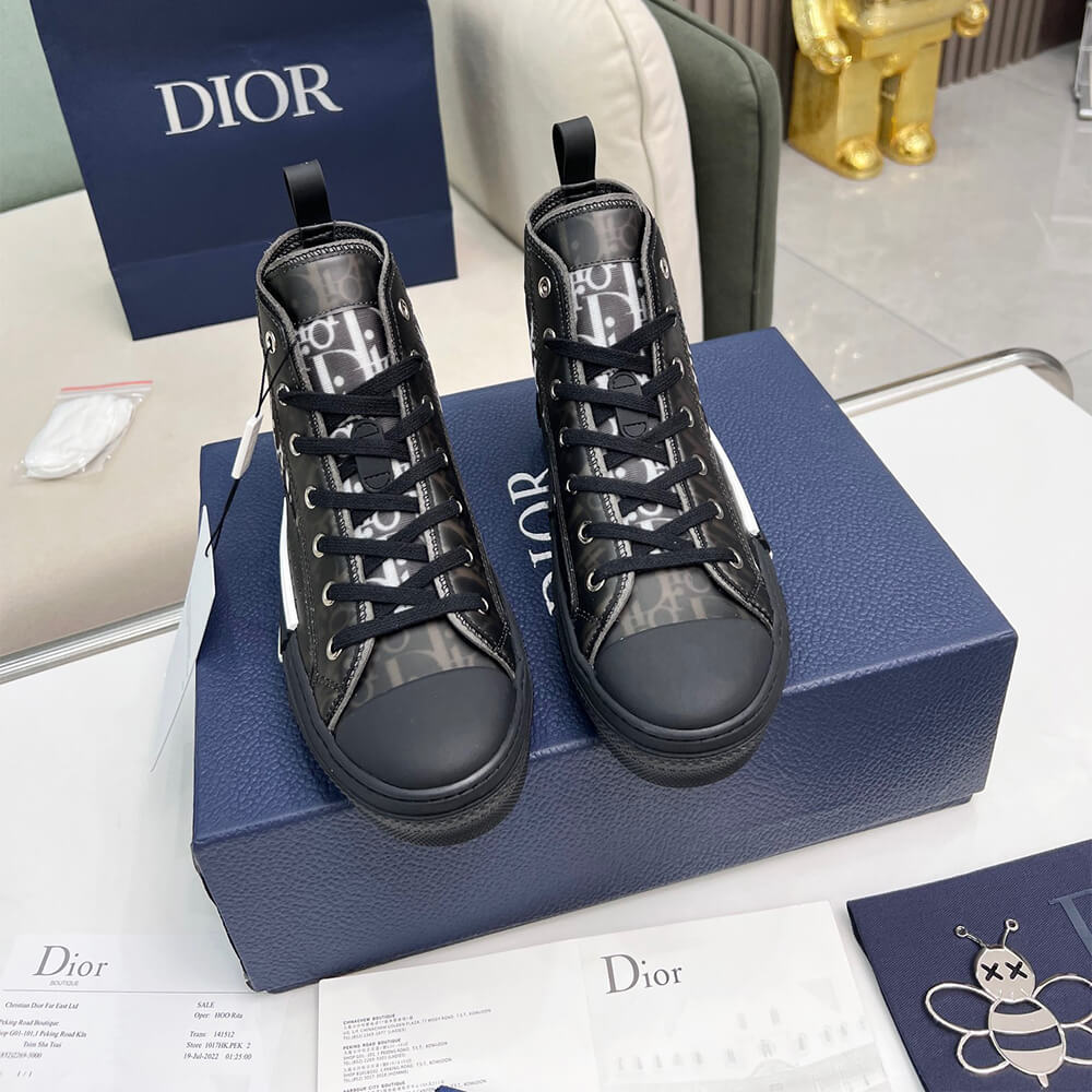 Dior B23 High-Top Sneakers Dior Oblique Shoes - Replica Luxury Bags™