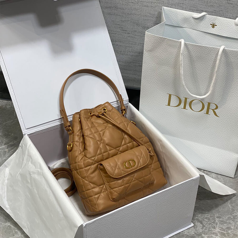 Small Dior Caro Bucket Bag - Replica Luxury Bags™