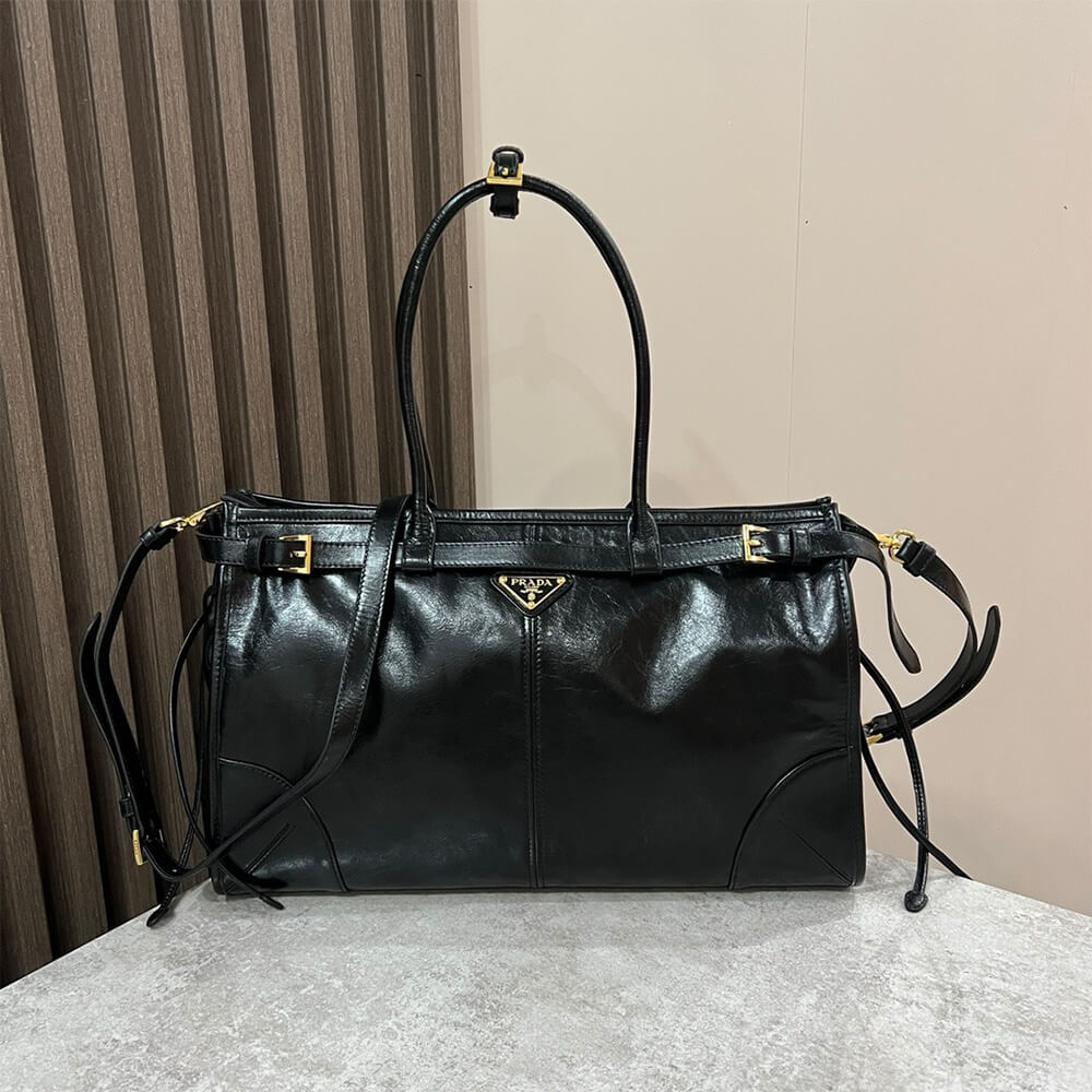 Prada Large Leather Handbag - Replica Luxury Bags™