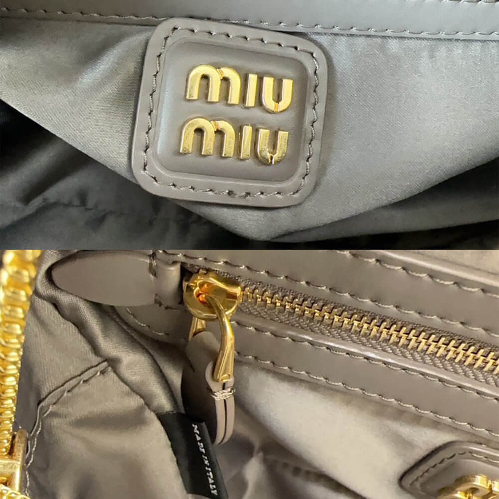 Miumiu Medium Arcadie Leather Bag - Replica Luxury Bags™
