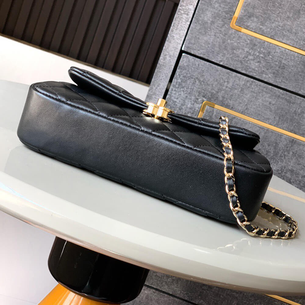 Chanel Flap Phone Holder Bag With Chain - Replica Luxury Bags™