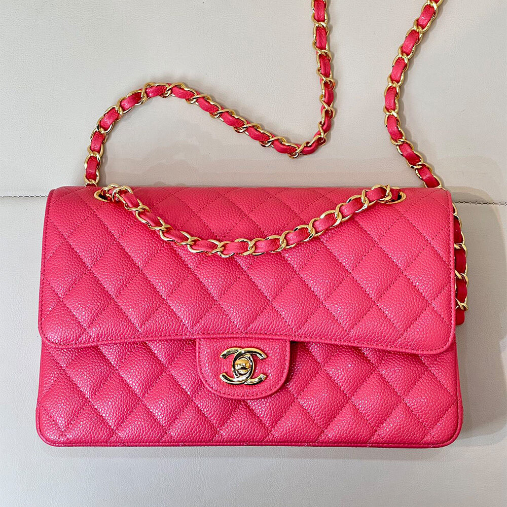 Chanel Classic 11.12 Handbag in Magenta - Replica Luxury Bags™