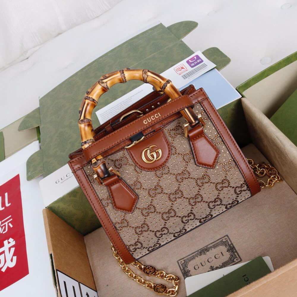 Gucci Diana Crystal Mini Tote Bag - Replica Luxury Bags™