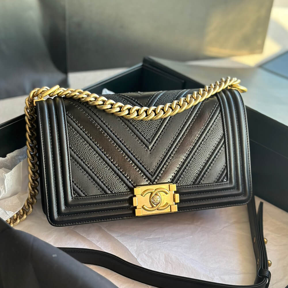 Chevron Boy Chanel Handbag - Replica Luxury Bags™