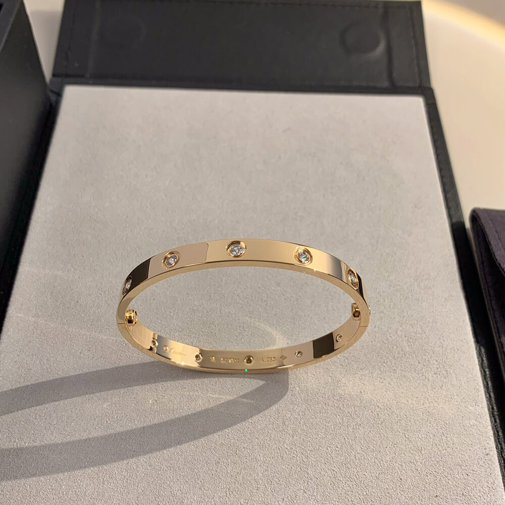 Cartier Love Bracelet Gold White - Replica Luxury Bags™
