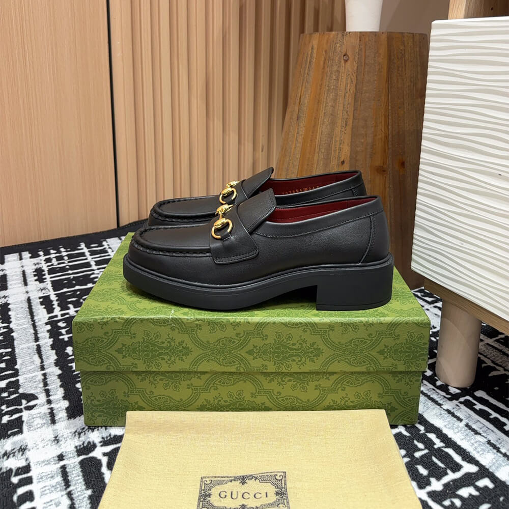 GUCCI Women s loafer with Horsebit Shoes - Replica Luxury Bags™