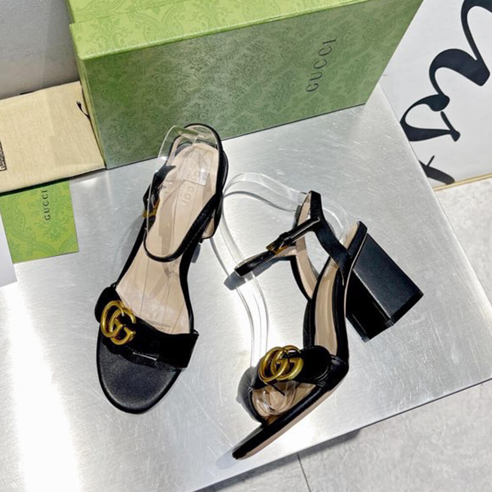 Gucci Leather Sandal Shoes - Replica Luxury Bags™