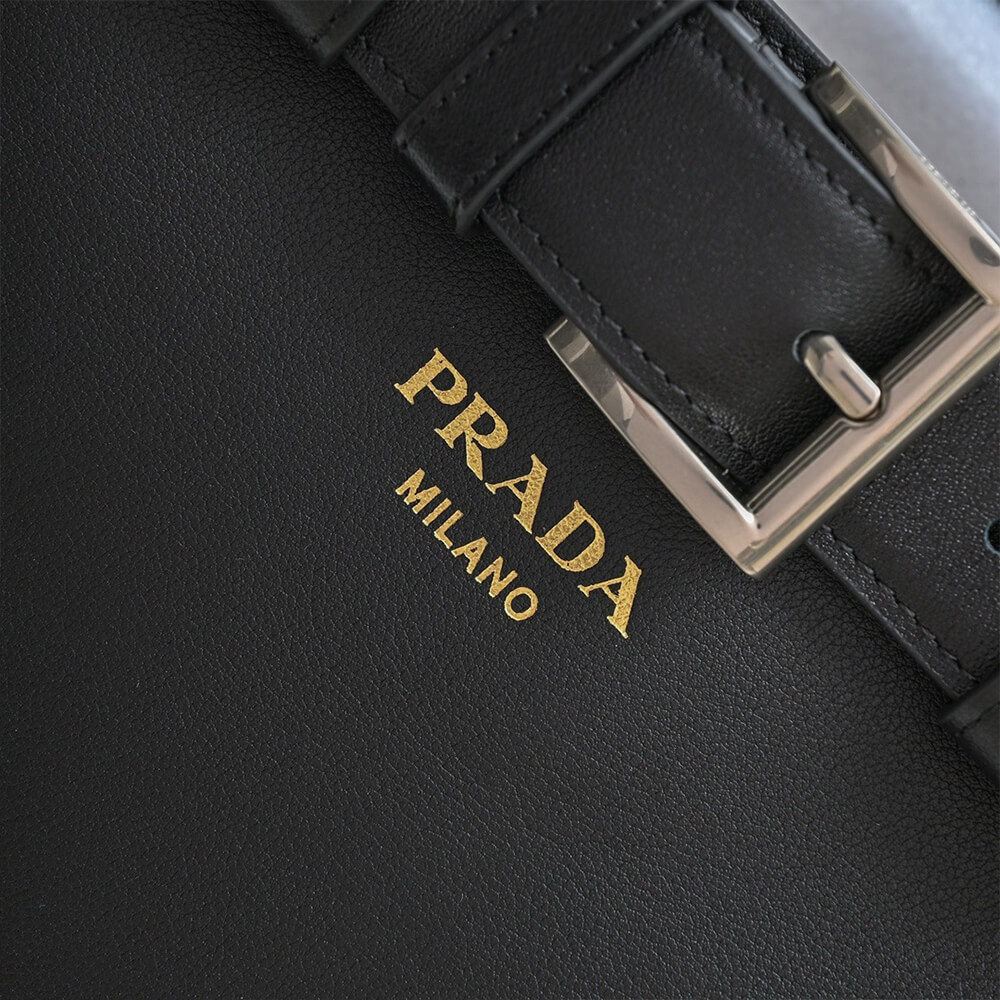 Prada Buckle Small Leather Handbag with Belt - Replica Luxury Bags™
