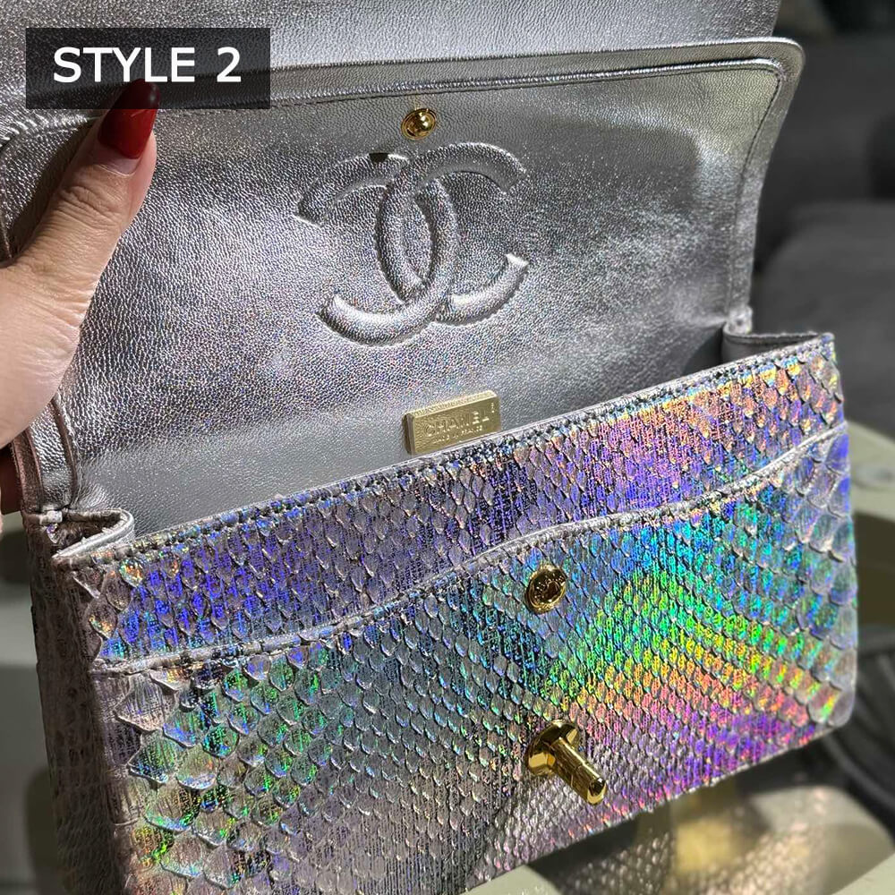 Chanel Classic Flap Medium Bag in Python - Replica Luxury Bags™