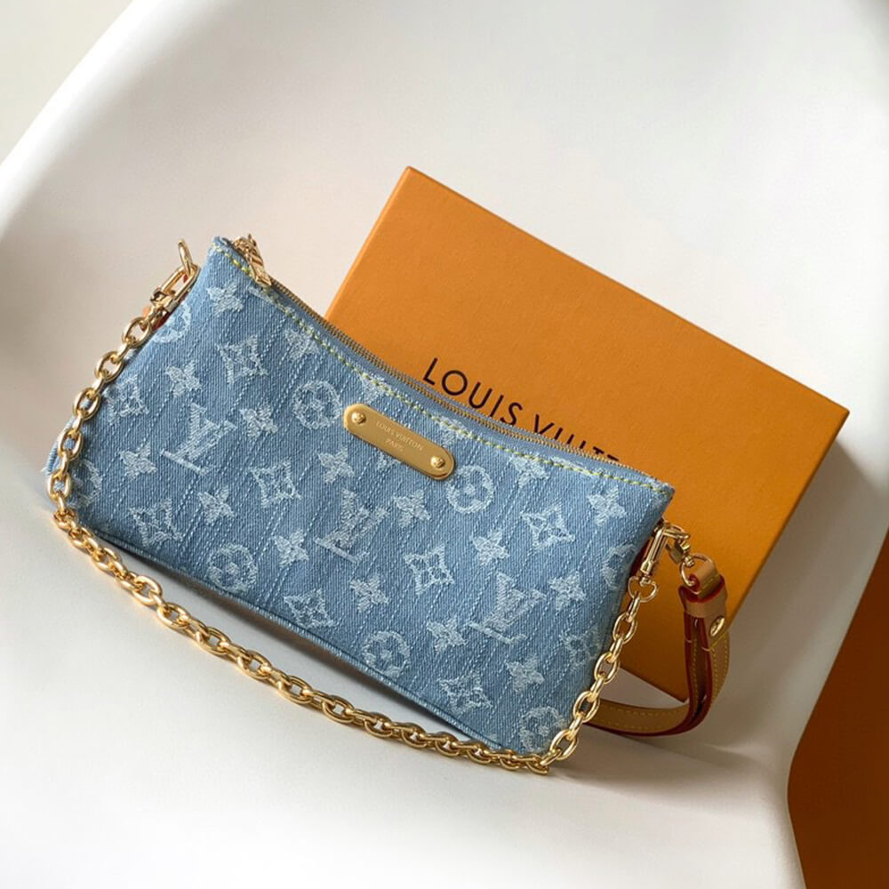 LV Liv Pochette Denim Bag - Replica Luxury Bags™