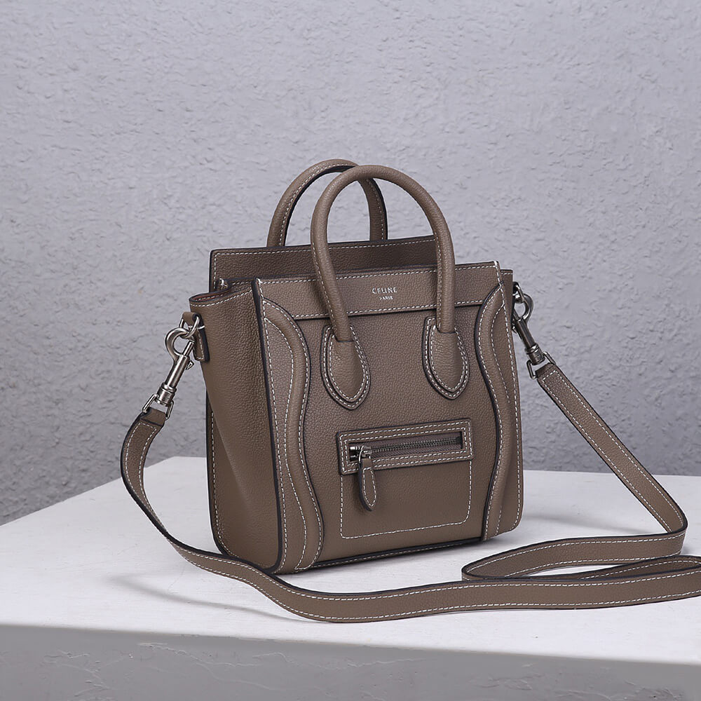 Celine Nano Luggage Bag in Calfskin - Replica Luxury Bags™