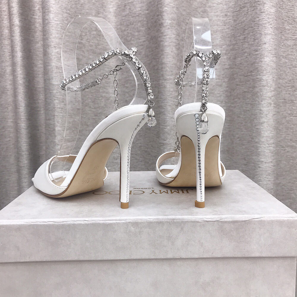 JIMMY CHOO Saeda Sandal 100 Shoes - Replica Luxury Bags™