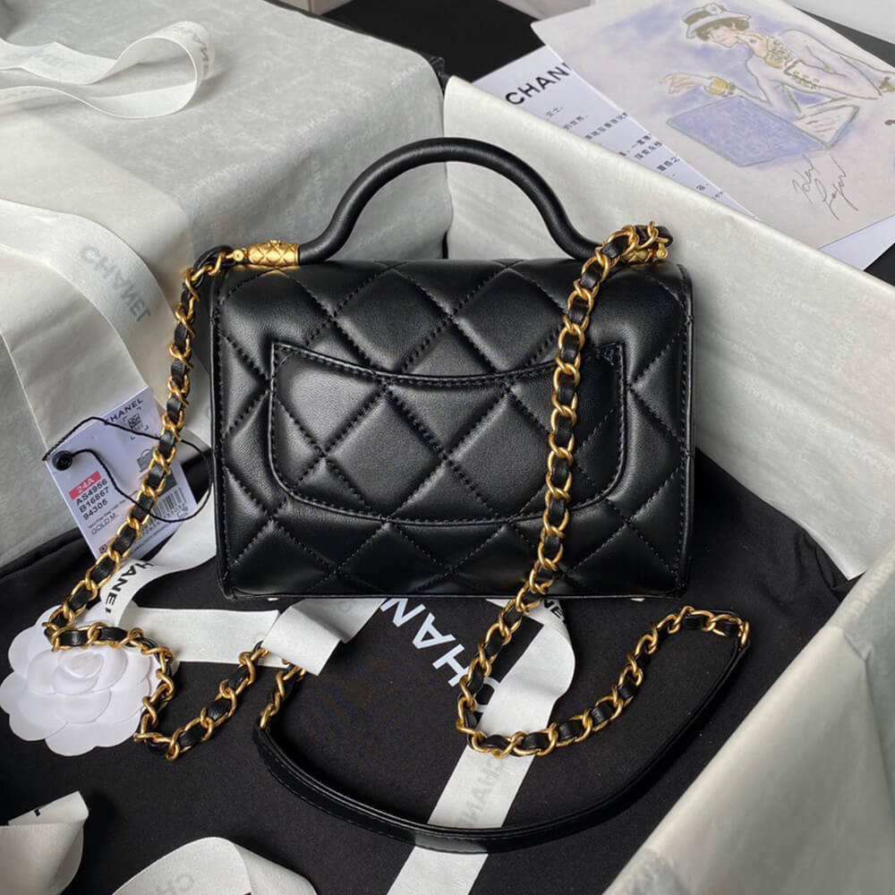 Chanel Mini Flap Bag With Top Handle - Replica Luxury Bags™