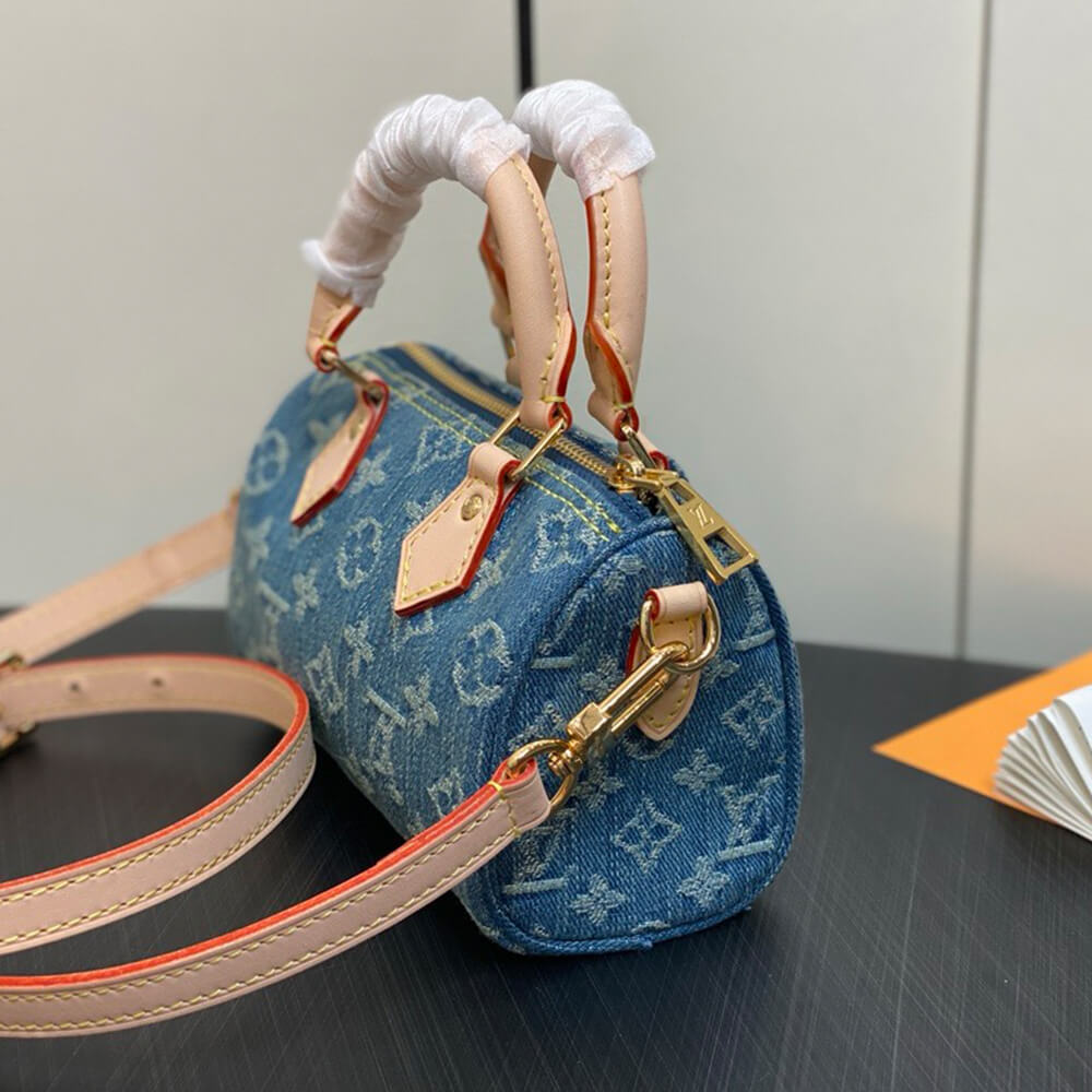 LV Nano Speedy Denim Bag - Replica Luxury Bags™