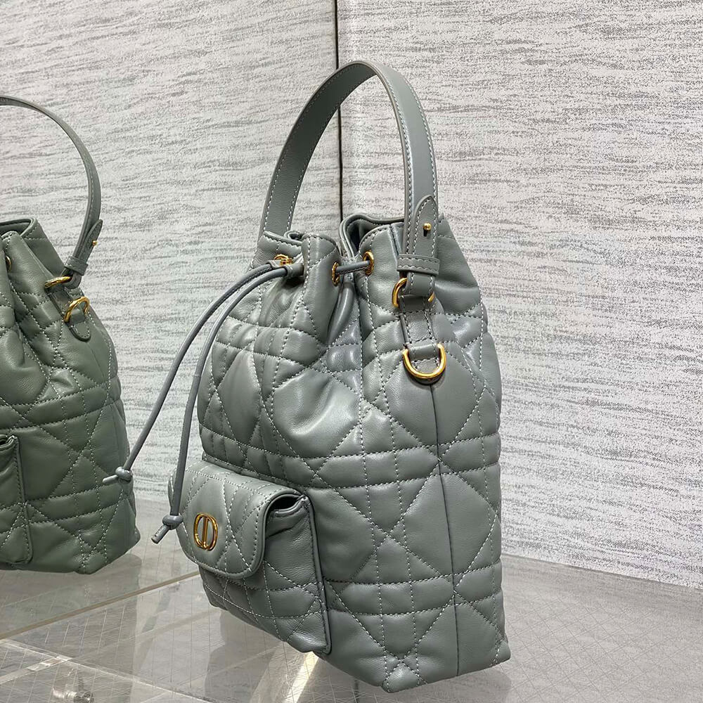Small Dior Caro Bucket Bag - Replica Luxury Bags™