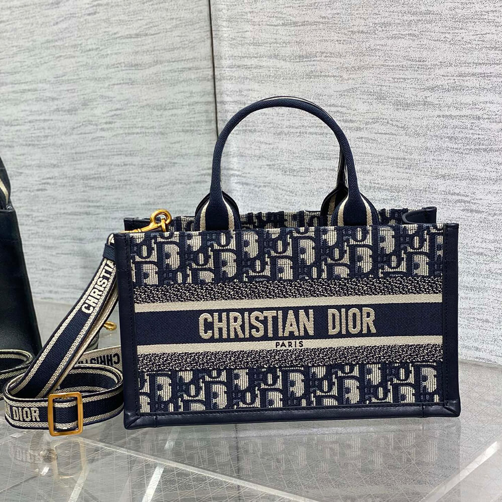 Dior East-West Dior Book Tote Bag with Strap - Replica Luxury Bags™