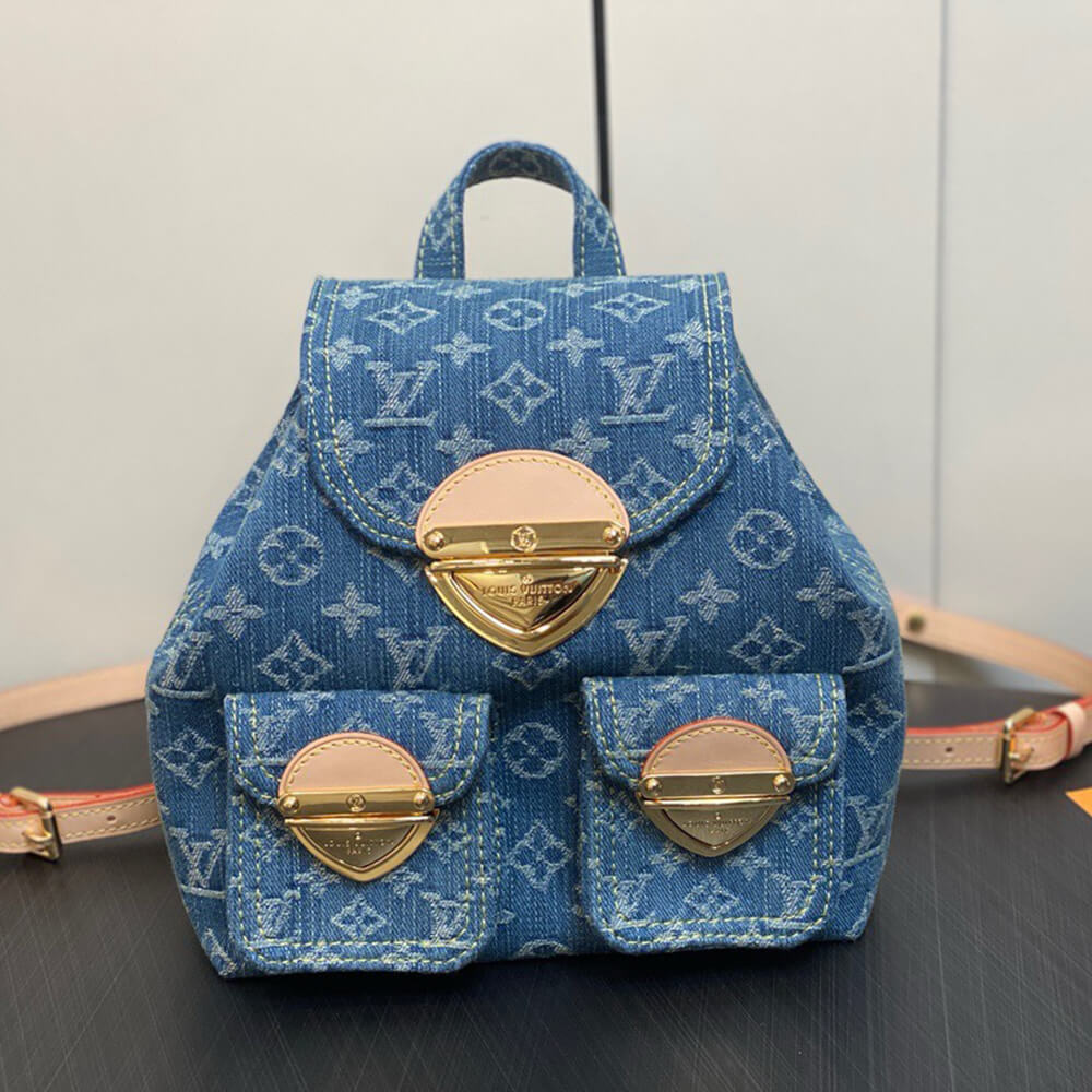 LV Venice Denim Backpack Bag - Replica Luxury Bags™